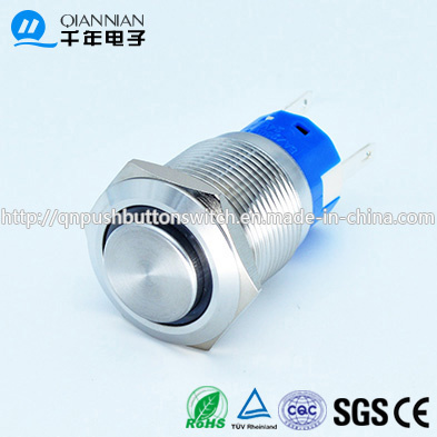 Qn19-C2 19mm Ring Type Momentary|Latching Elevated Head Push Button Switch